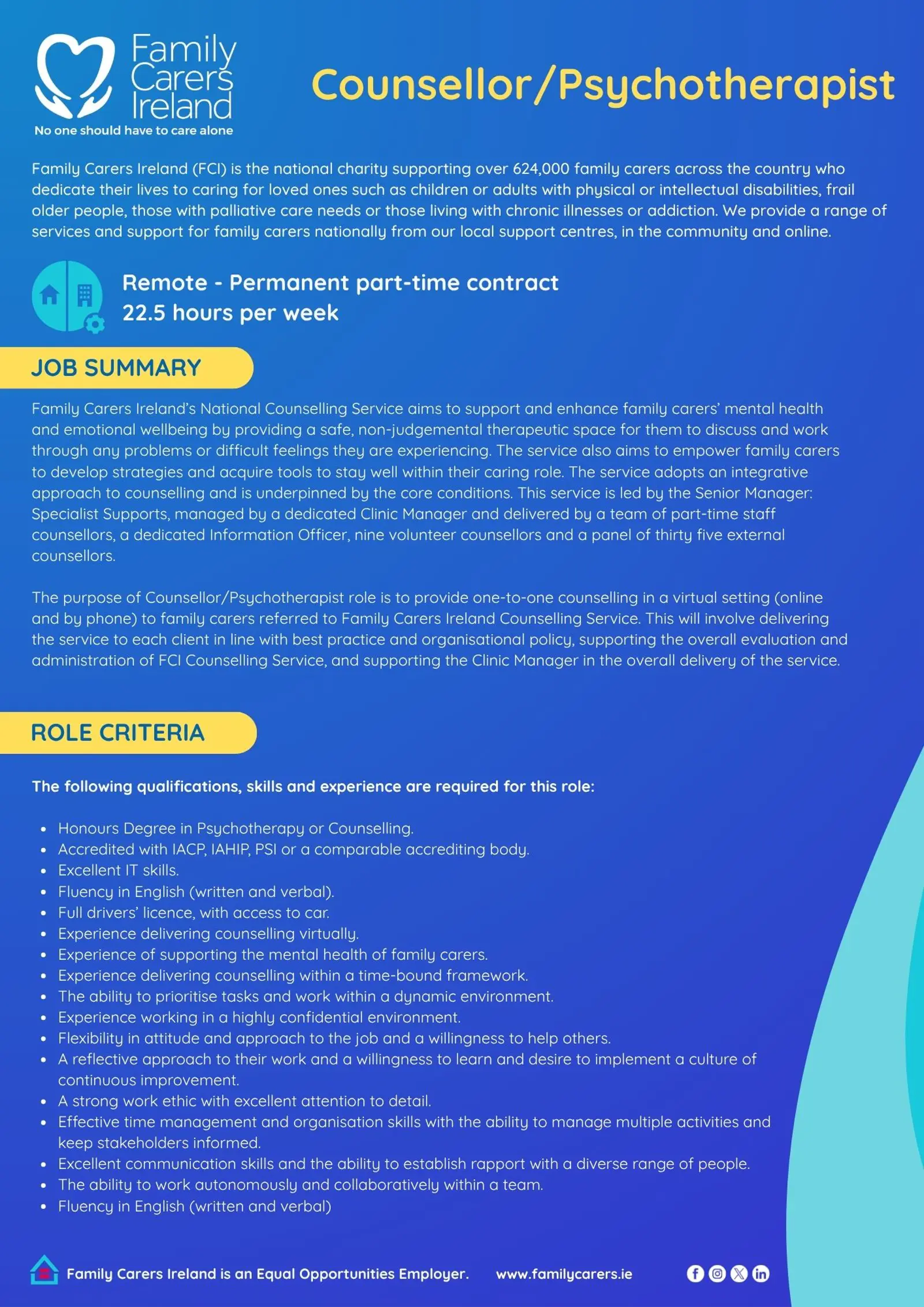 Counsellor/Psychotherapist