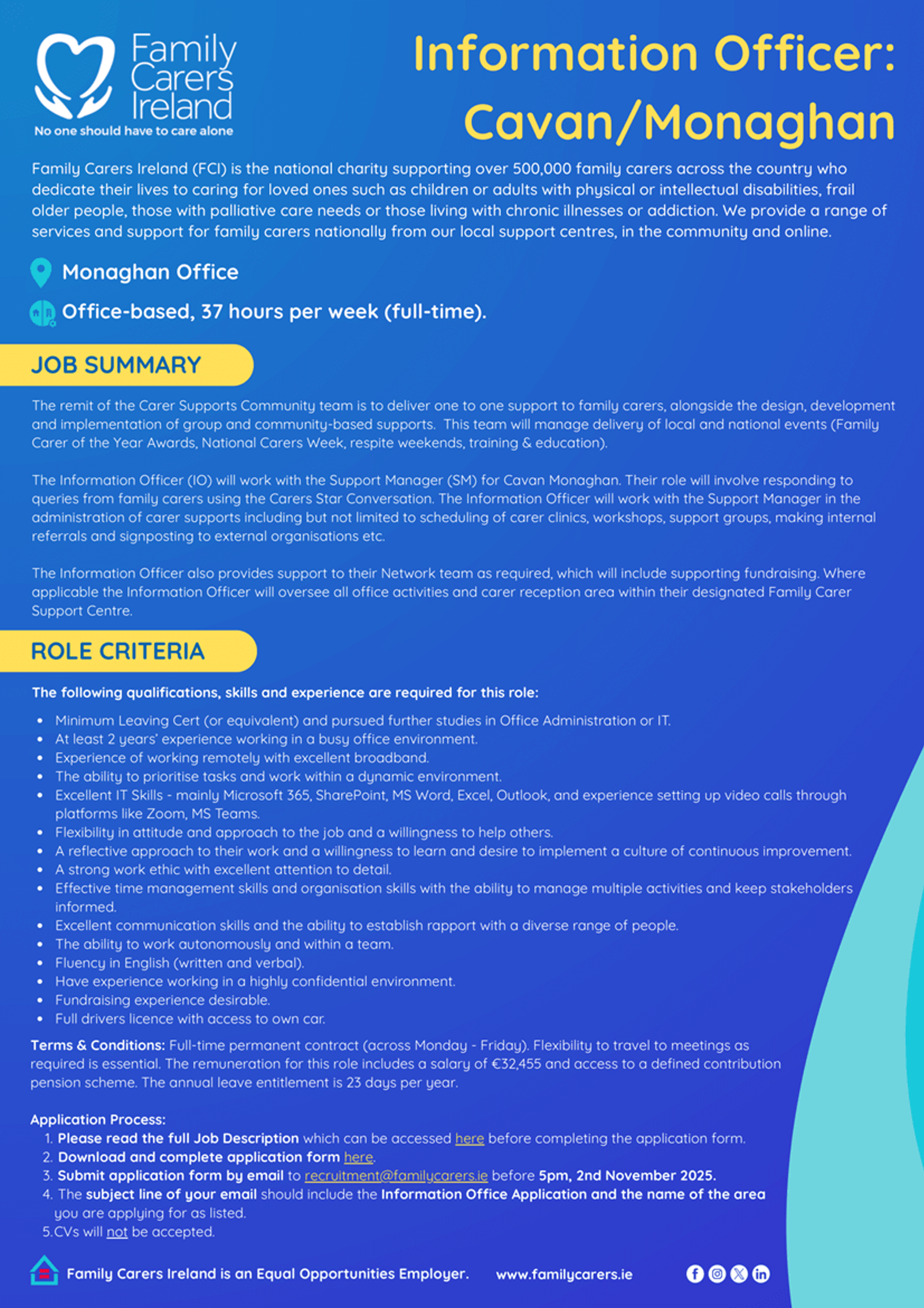 Information Officer - Cavan/Monaghan