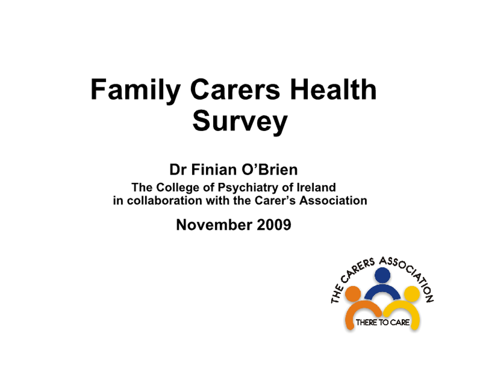 Family Carers Health Wellbeing Survey