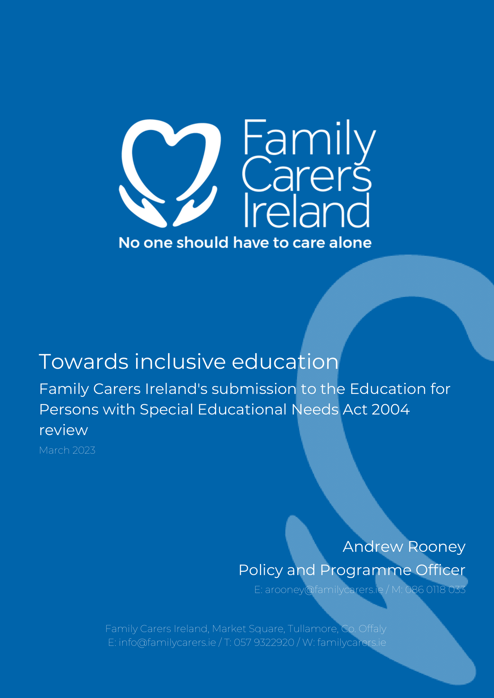 Submission To The Education For Persons With Special Educational Needs Act 2004 Review (2023)