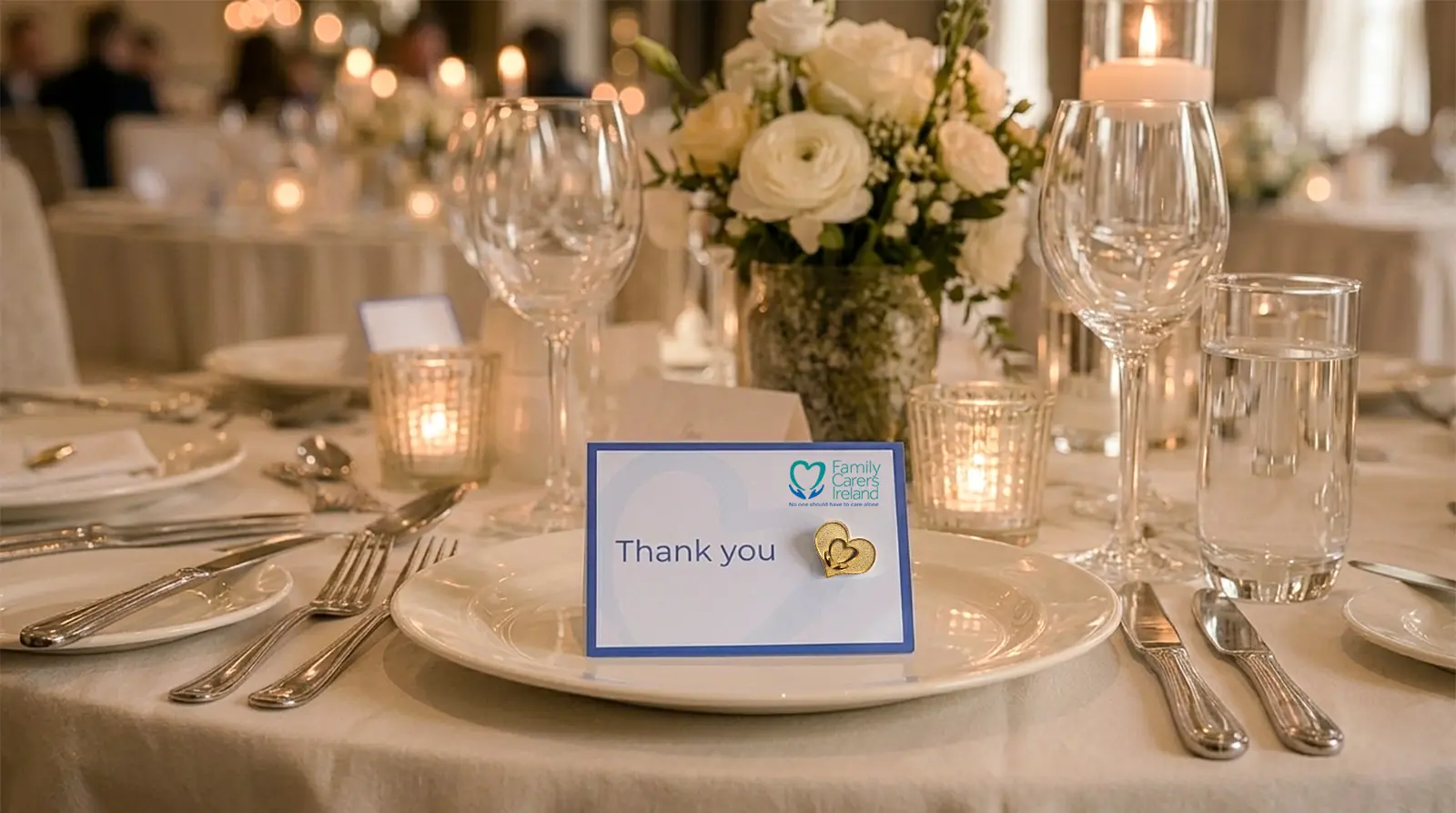 Family Carers Ireland Wedding Favours Table Scene