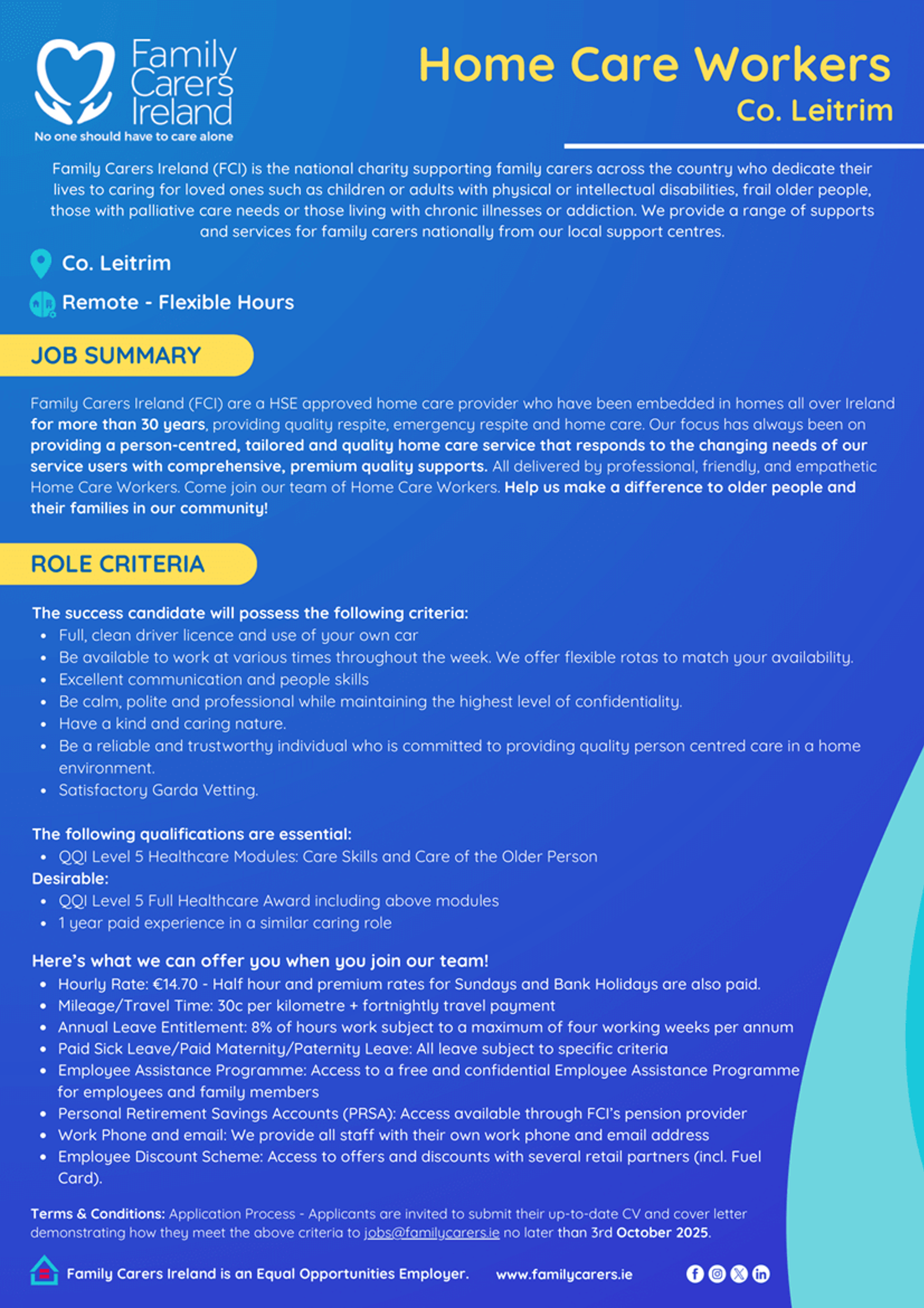 Home Care Workers - Co. Leitrim