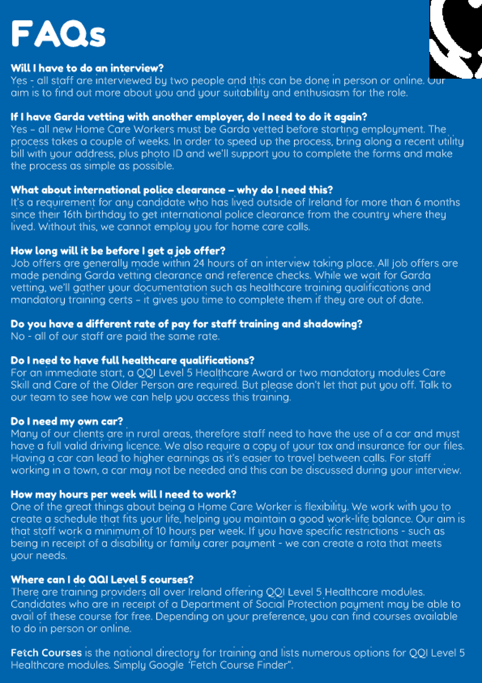 Home Care Recruitment Faqs